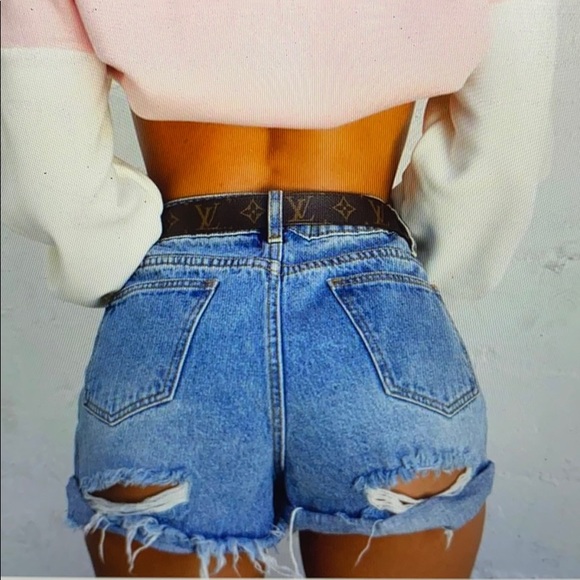 Denim high rise shorts - Picture 5 of 6